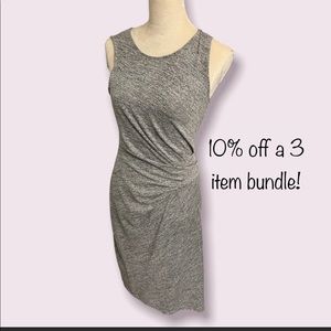 Bar III Grey Cinched Body Con Dress